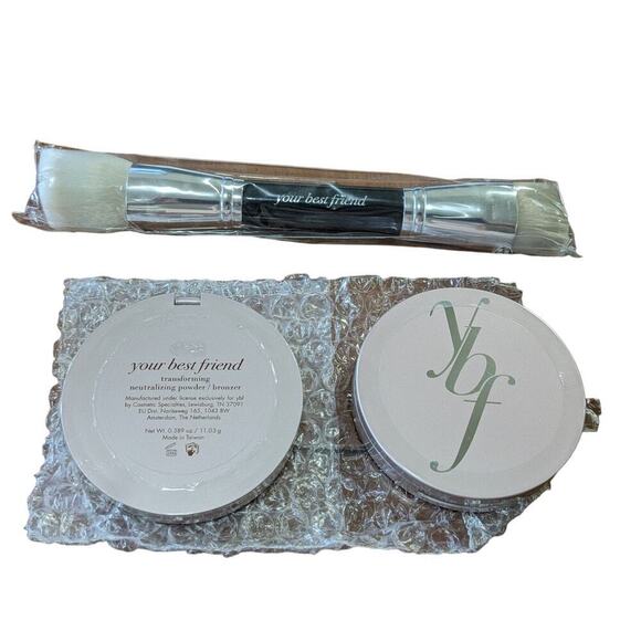 Your Best Friend NWT Transforming Neutralizing Powder Bronzer x2 with Brush - Picture 3 of 3